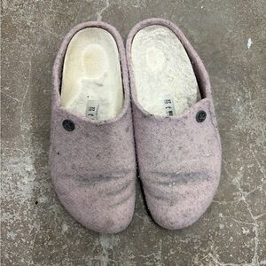 Birkenstock wool clogs slip on shoes